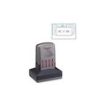 Shachihata Inc. Xstamper® VersaDater Pre-Inked Message/Date Stamp, PAID, 1-5/16" x 2-1/8", Blue/Red 66210